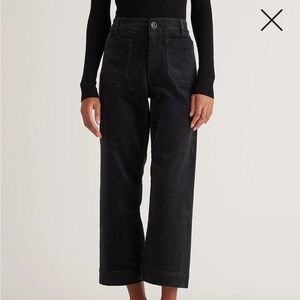 Quince Organic Wide Leg Corduroy Pants size 6